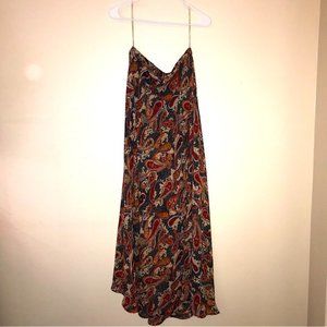 🖤3for25🖤 Y2K Hippie Boho Cottage Core Double Slit Paisley Long Skirt
